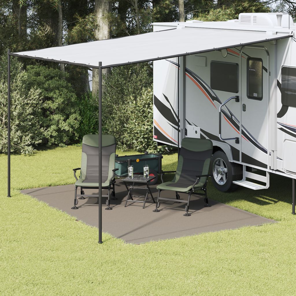 Desgin Zeltzubehör Hellgrau Polyester 250 x 400 cm Tragbar Zeltzubehör - Campingzelte 42000192