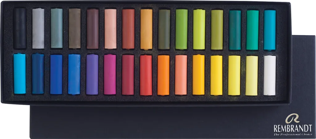 Pastels Tendres Rembrandt 30 pcs à Forte Concentration Pigmentaire