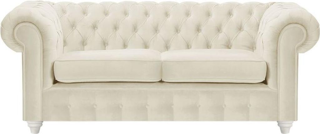 Zweisitzer-Sofa Chesterfield Max-Velluto 2-white