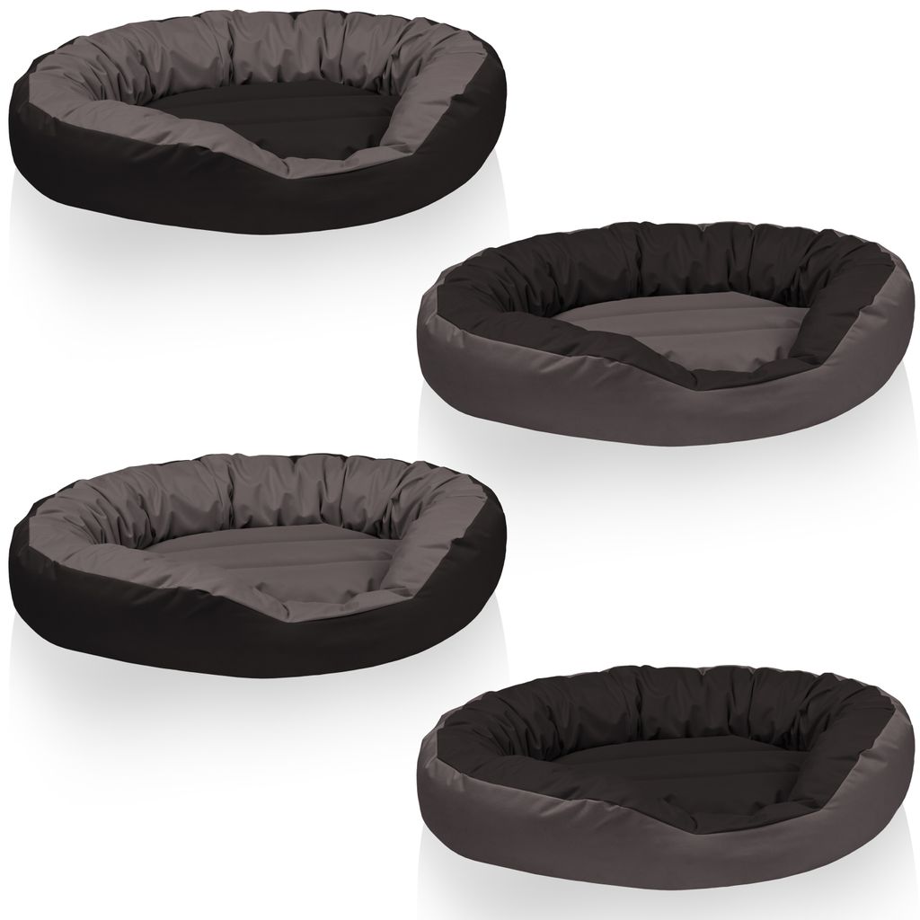 BedDog Hundebett SUNNY 4in1,3XL,ROCK-FLOW (grau/anthrazit)