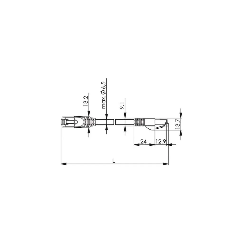 Câble Ethernet Cat6a 5m Anti-Interférences Telegärtner Vert S/FTP - 2