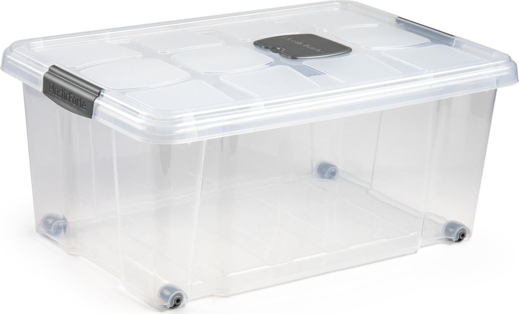 PlasticForte Aufbewahrungsbox mit Deckel - 1x - 36L - 59 x Produktbild 