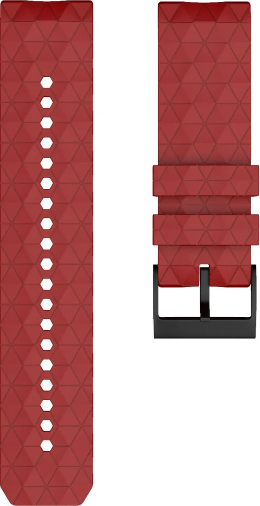 Cinturino Suunto 9 Baro Rosso | Silicone Sportivo 24mm Anti-Sudore