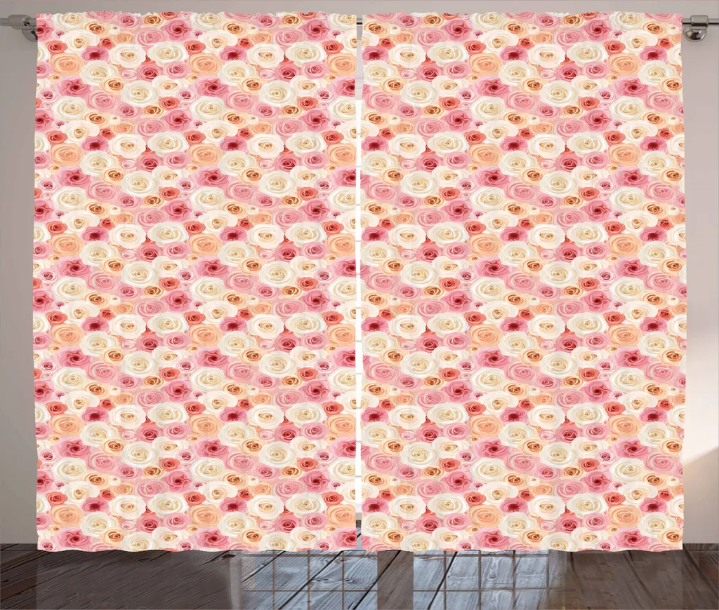 ABAKUHAUS Tenda Universale 280x245 cm Rosa Rustica - Ganci Inclusi