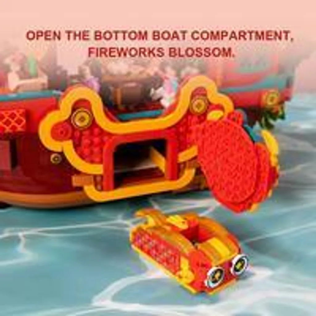 Pantasy Fortune Dragon Ship Kit de Construction 52cm Modèle de Collection - 4