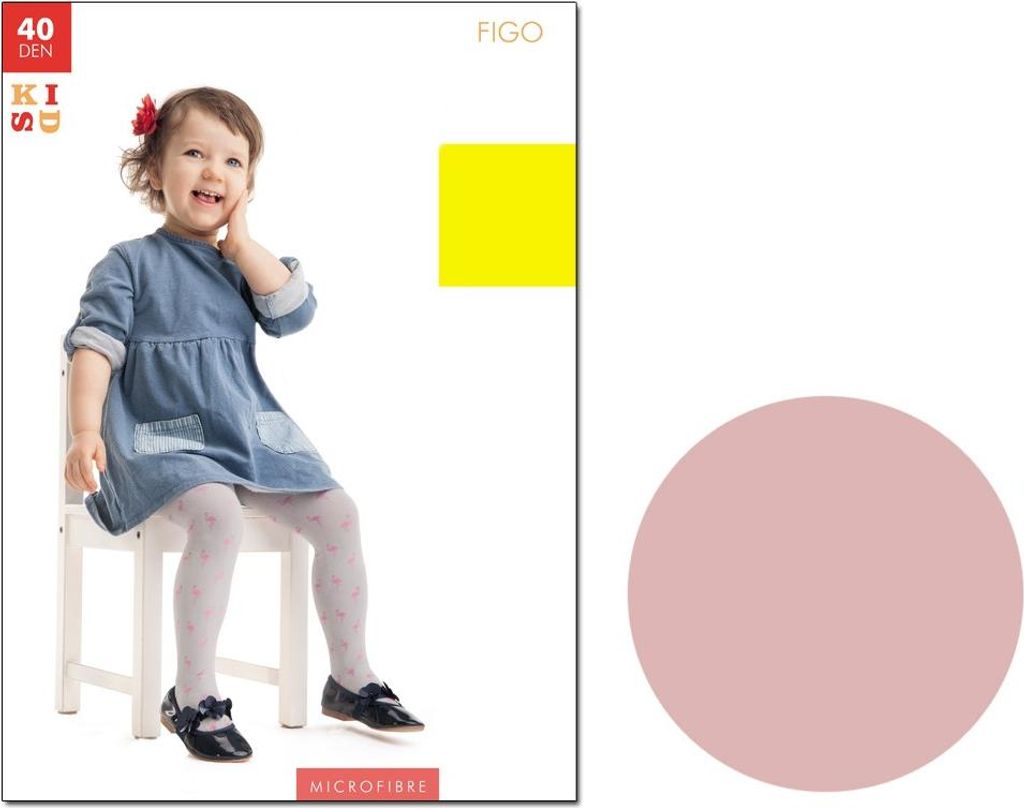 Kinderstrumpfhose Tiere Flamingos Baumwolle candy 122-128