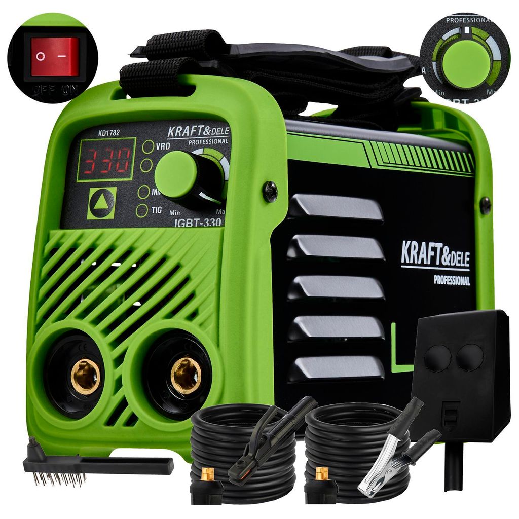 Poste à souder à onduleur 330A MMA TIG LIFT VRD + masque de Image du produit 