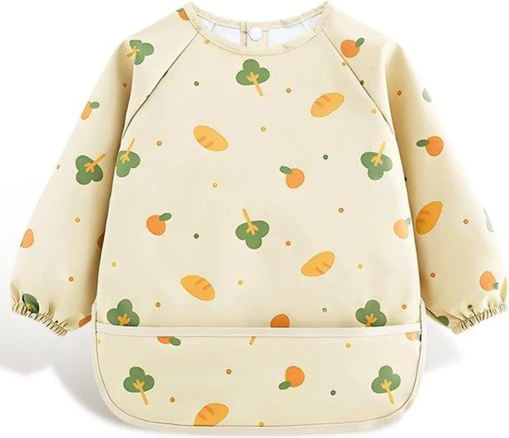 Combinaison imperméable bébé 6-12 mois en coton beige lavable - Modèle T1