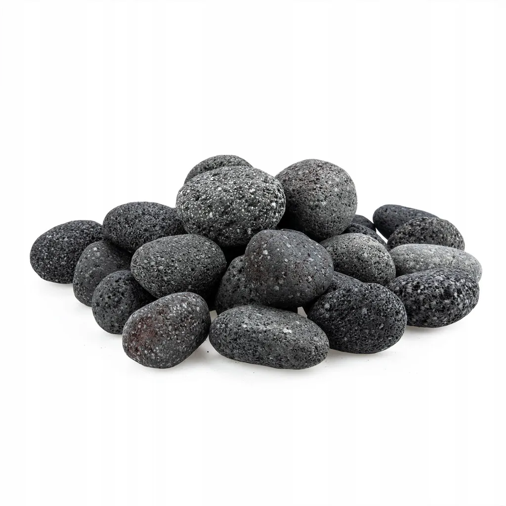 Décoration aquarium pierre de lave noire pour crevettes et plantes 5kg