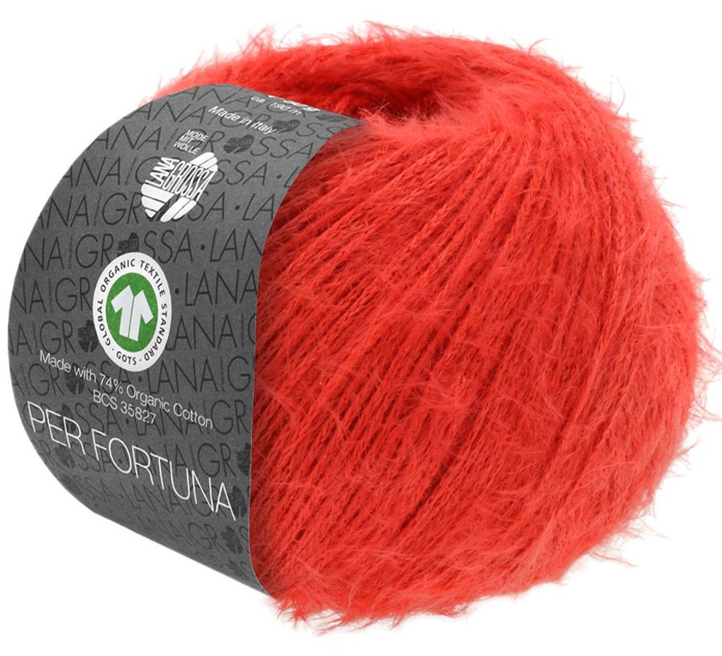 Lana Grossa - Per Fortuna GOTS 0002 rot Produktbild 