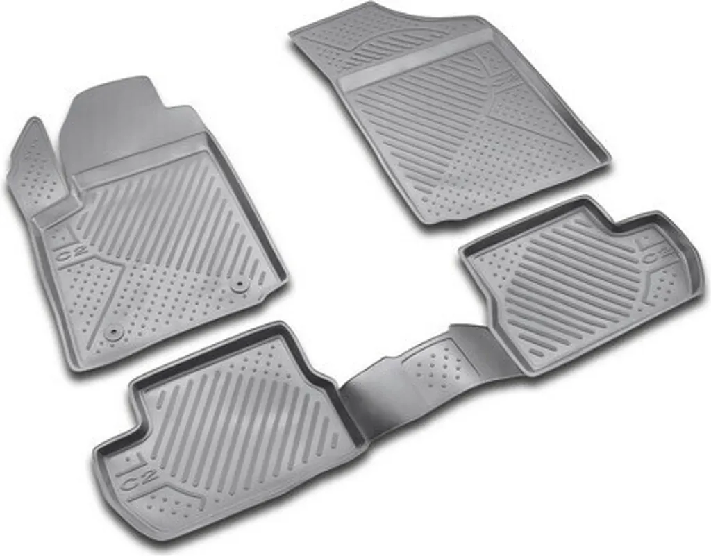 Tapis Citroen C2 sur mesure TPE haute résistance - Rebords de 3cm