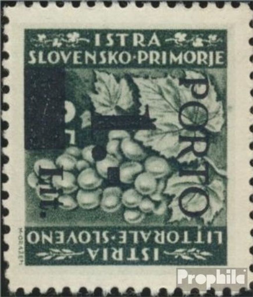 Briefmarken Jugoslawien - Istrien / Küste 1945 Mi P2 postfrisch Portomarken