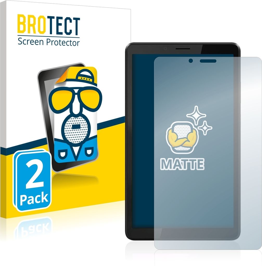 2x BROTECT Schutzfolie für Lenovo Tab M7 (3. Gen.) Displayschutz Displayschutzfolie Folie Matt Entspiegelungsfolie
