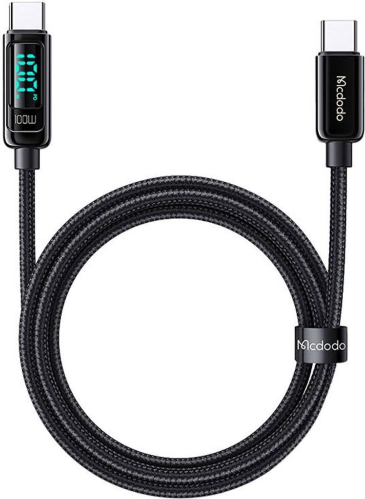 Mcdodo CA-8820 100W USB-C to USB-C cable, 1.2m (black) Immagine del prodotto 