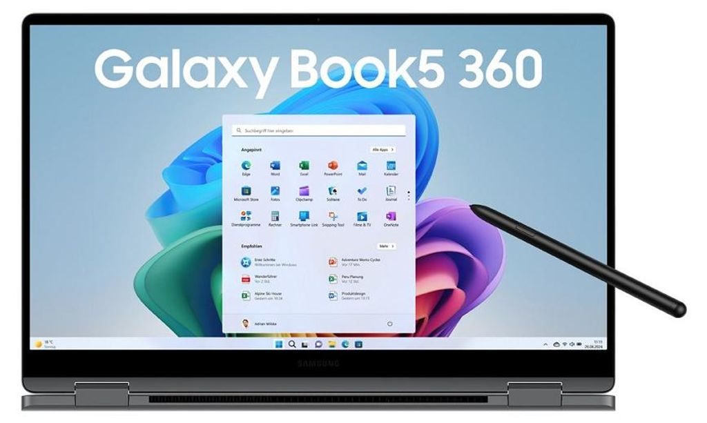 Samsung Galaxy Book5 360 mit Intel Core Ultra 5, 226V, Produktbild 