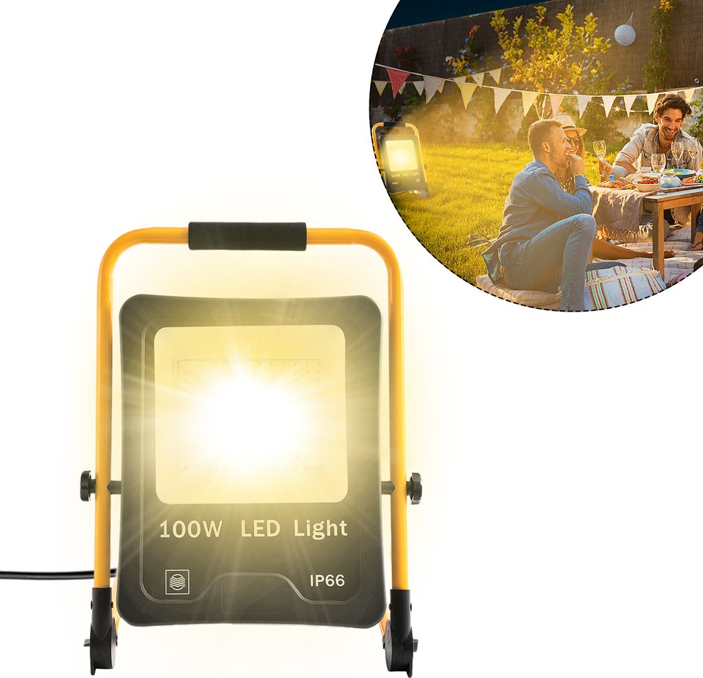 UISEBRT 100W LED reflektor teplá bílá Super jasný LED Obrázek produktu 
