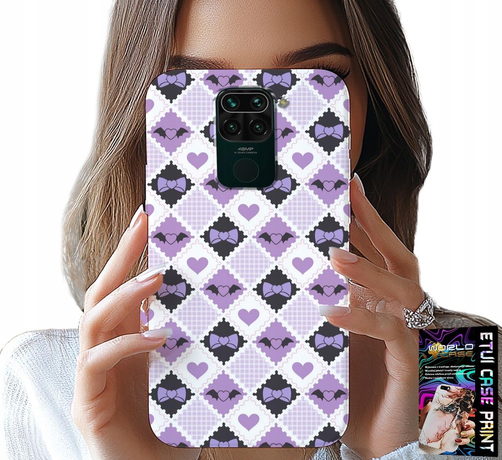 Fall Für Xiaomi Note 9 - Mode Herzen Bogen + Glas