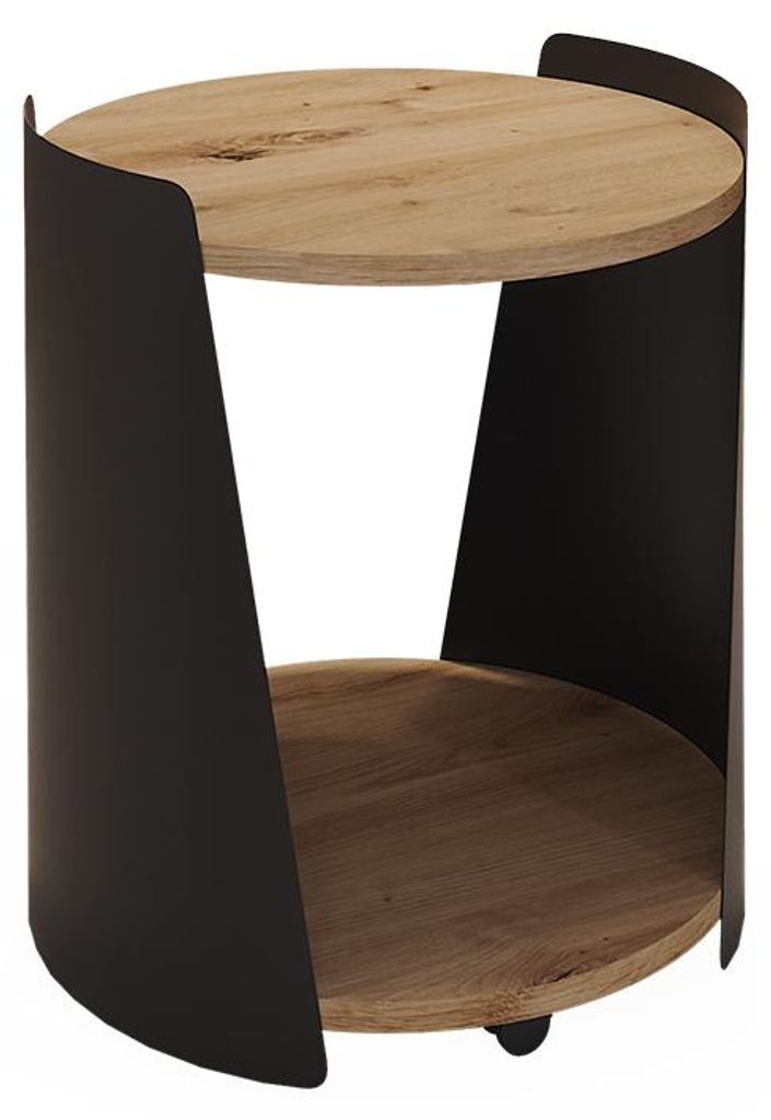 Tavolino Vicco Lofta Nero 40 x 40 cm, Model 58702 Immagine del prodotto 