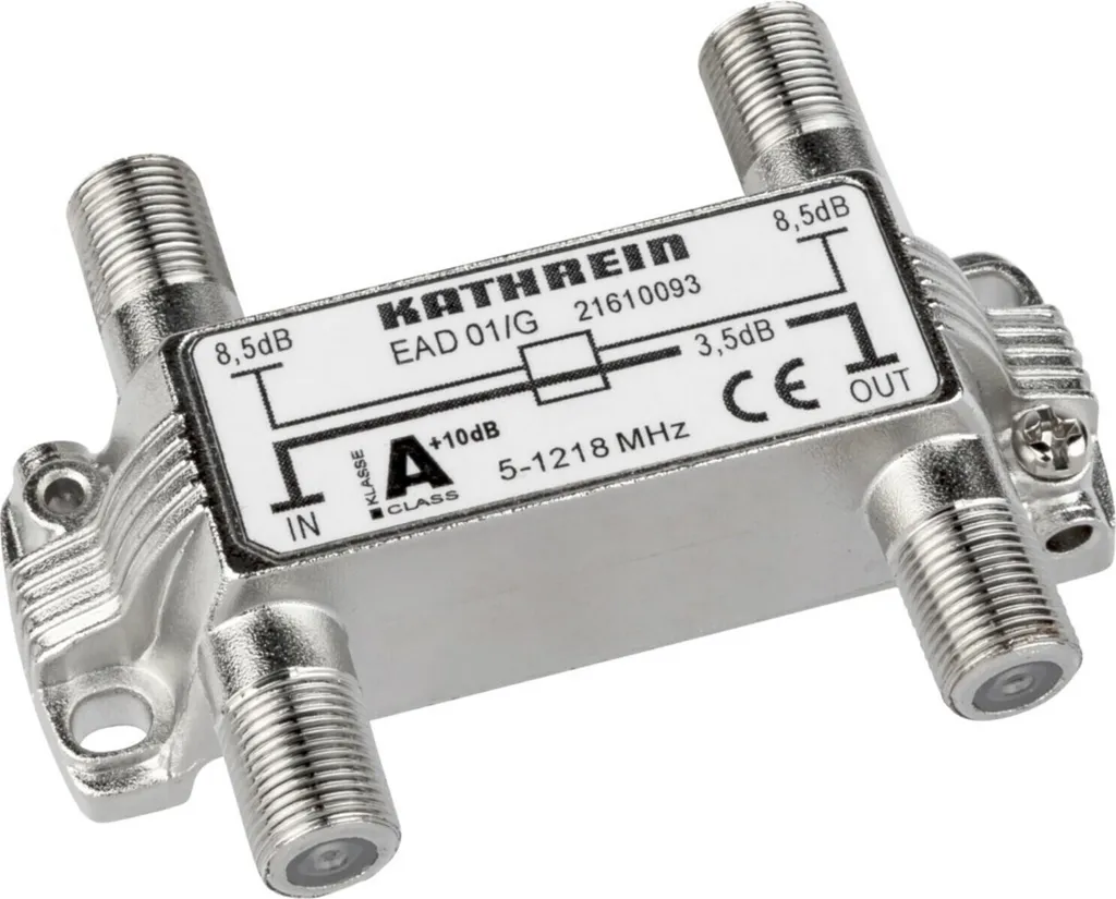 Répartiteur TV câble 2 voies Kathrein EAD 01/G coaxial 8.5 dB