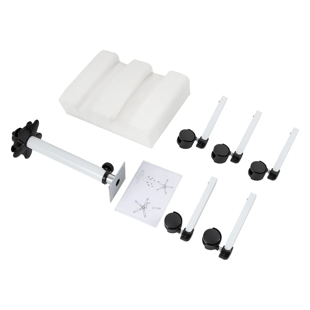 Tabouret de pédicure pour manucure à domicile réglable et mobile - 6