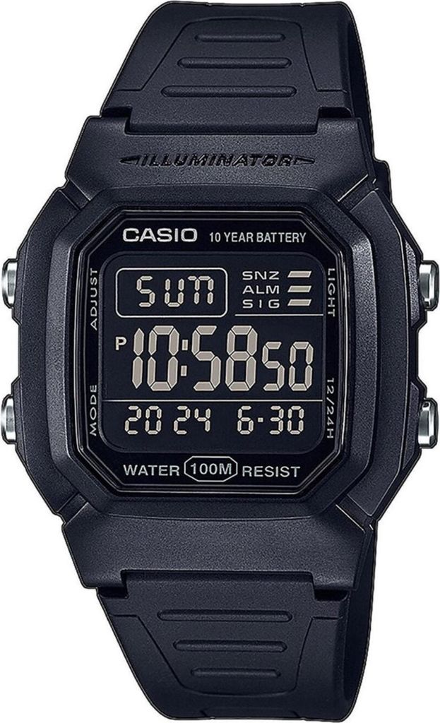 Casio W-800H-1BVES, Vodeodolný, Quartz Obrázok produktu 