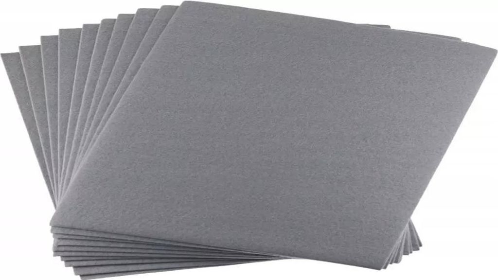 Filz A3 grau 1 mm 10 Stück (Schul- und Schrein, Kreativartikel)