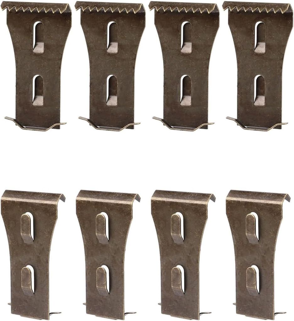 Stück Ziegelhaken-Clips, Ziegelaufhänger aus Stahl, passend zum Aufhängen im Freien, robuste Ziegelwandhaken ohne Bohren für Bilder, Lichter, K...