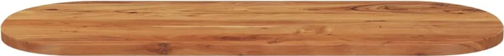 Top Ovale Acacia 140x50x2,5 cm | Piano di Ricambio Legno Massiccio - 3