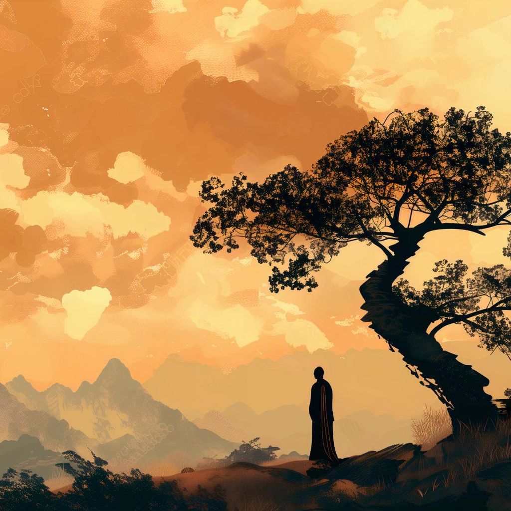 Plakat 30x30cm Zen