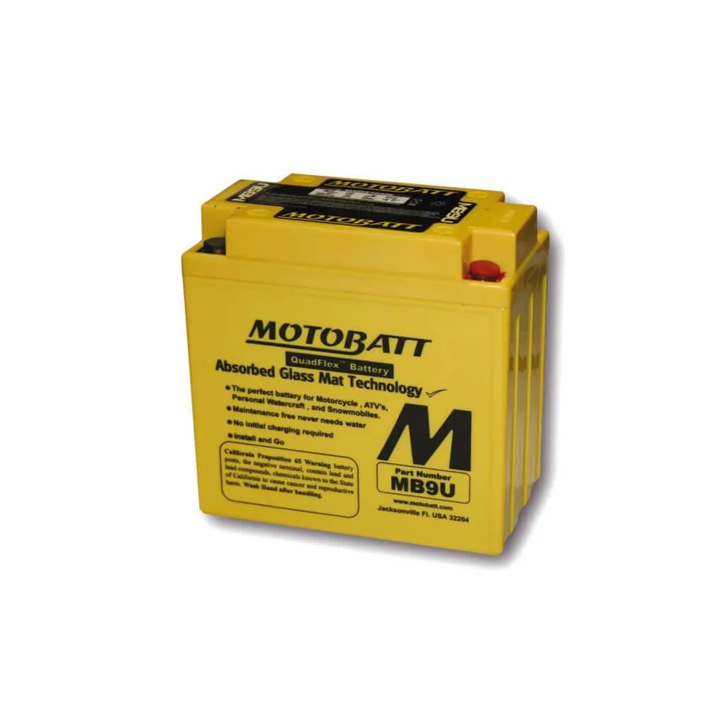 Batterie Motobatt MB9U 12V 11Ah : Fini les problèmes de démarrage !