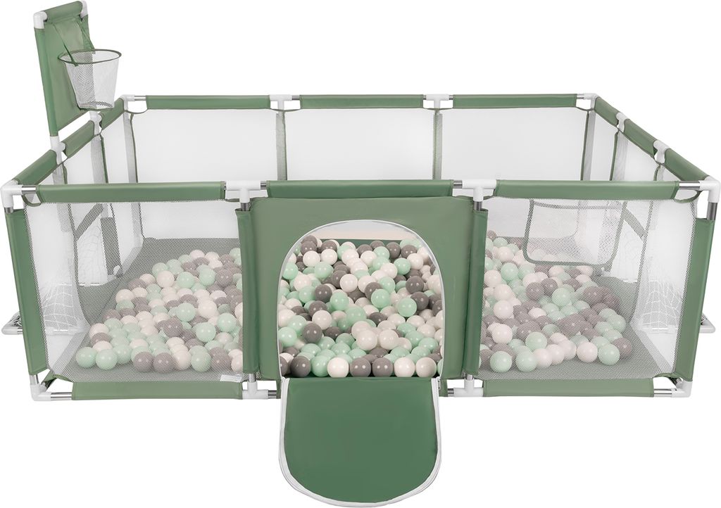 Selonis Laufstall Baby Großer Spielplatz Mit 100 Bälle Produktbild 
