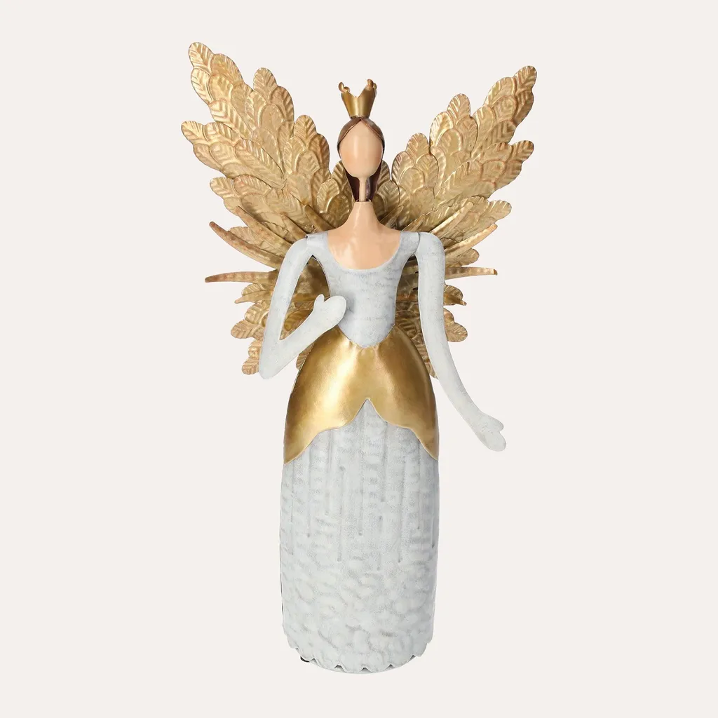 Décoration de Noël Incassable en Fer-Blanc : Princesse Ailée Durable