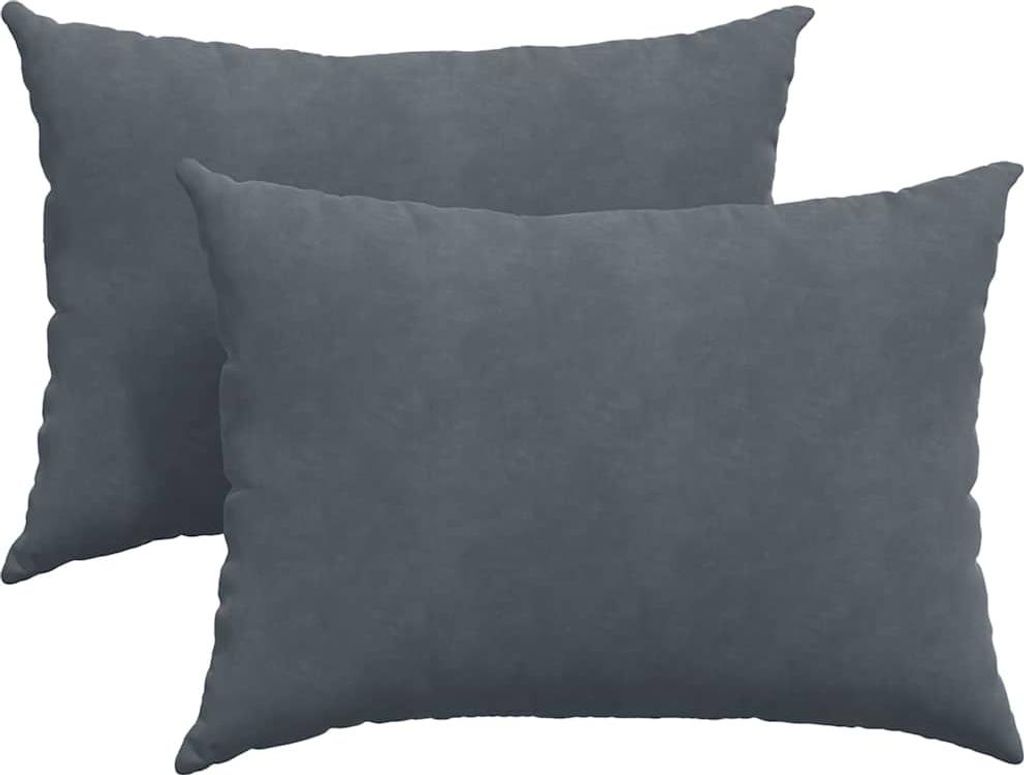 vidaXL Sofakissen 2 Stück Dunkelgrau 70 x 50 cm Cordstoff
