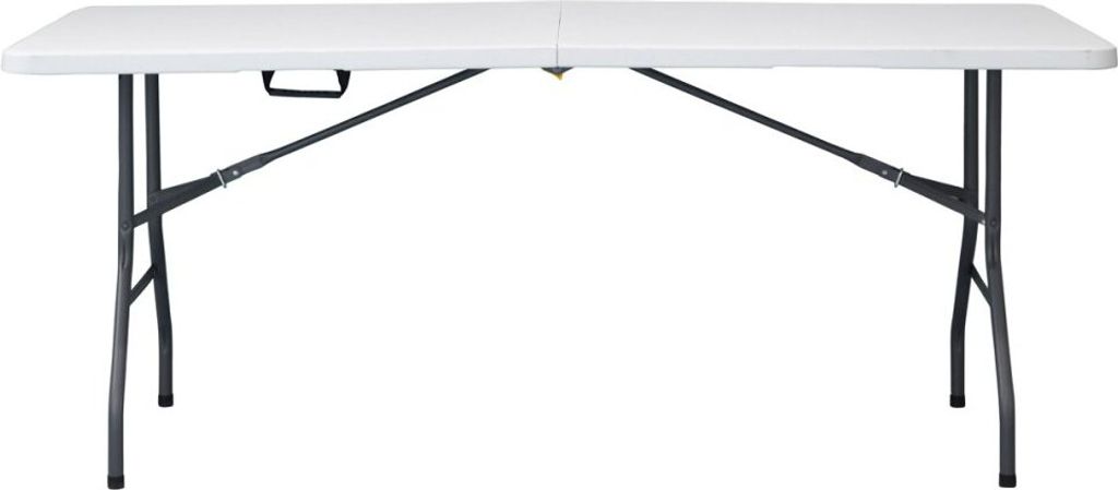 Autronic Stůl cingový bílý 180x70 skládací s madlem pro snadné přenášení (AZ-K1002 WT)