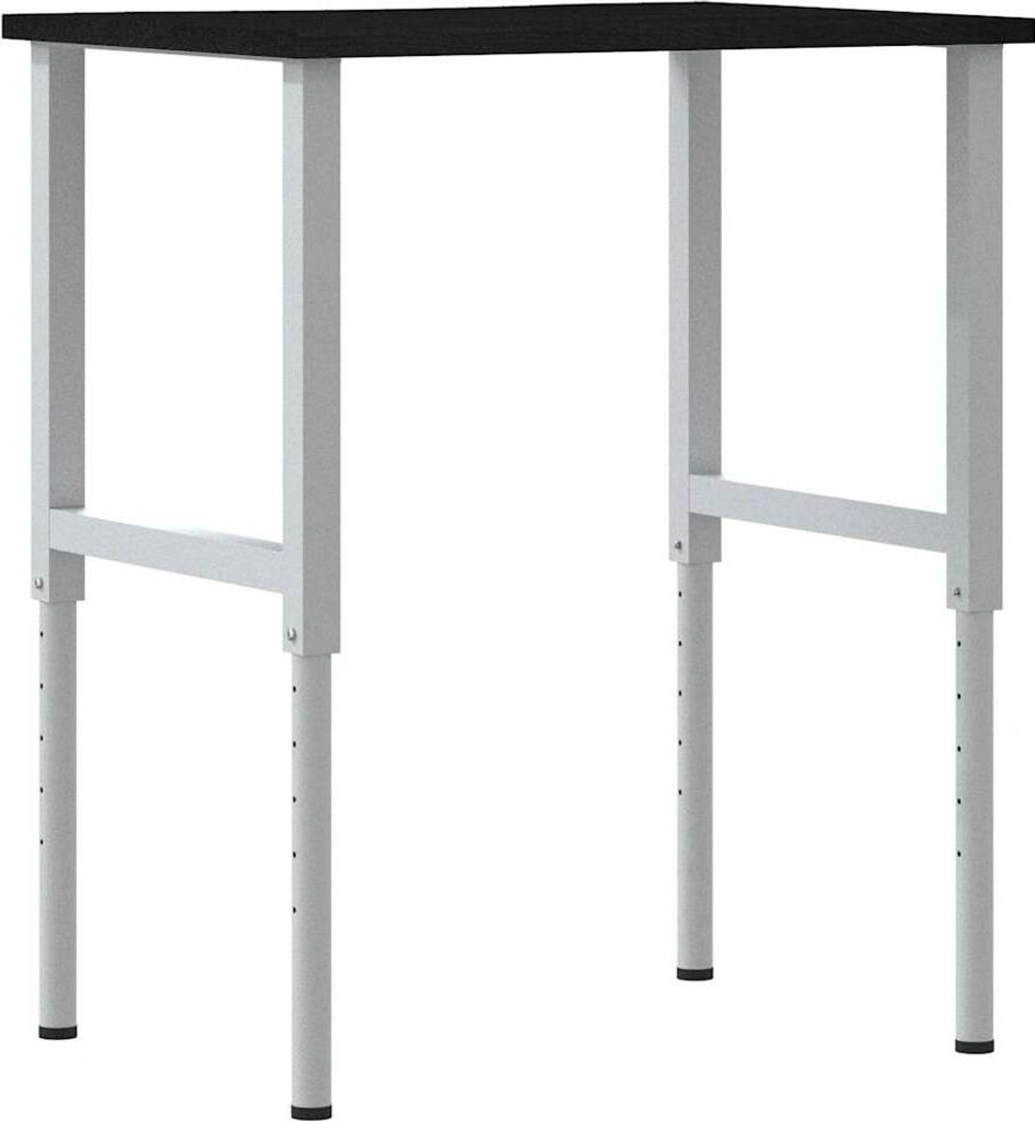 Werkbank Dunkelbraun 80x60x(71,5-98) cm Massivholz Eiche