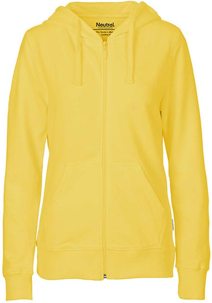 Neutral O83301 | Ladies Zip Hoodie - Farbe: Dusty Yellow - Größe: L