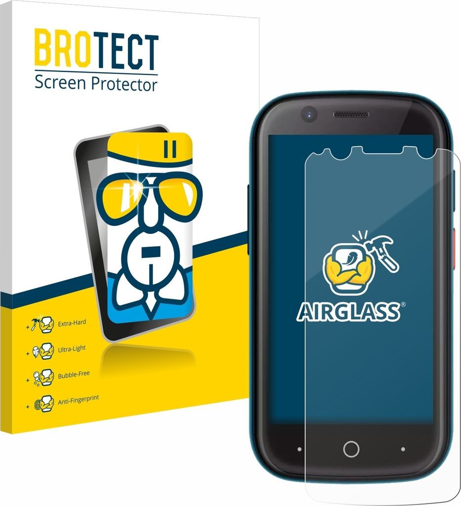 BROTECT Schutzglas für Unihertz Jelly 2 Schutzfolie Panzer Folie Glas Display Schutz klar