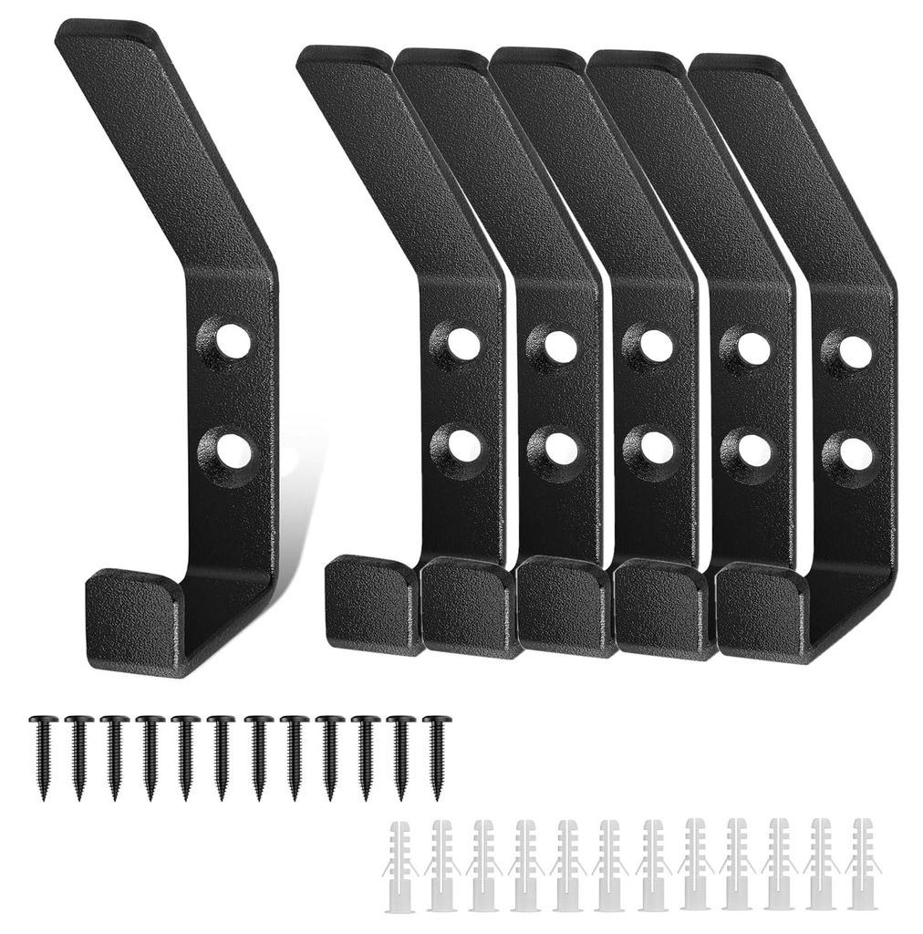 Haken für Akustikpaneele, 13-mm-Schraubhaken für Mäntel, Kleiderschrankhaken, Wandpaneele, Schlafzimmer, Wohnzimmer, Badezimmer, für Kleidersch...