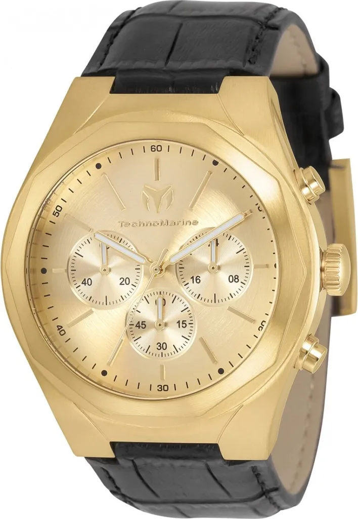 TechnoMarine MoonSun TM-820011 - Eleganza Oro e Nero da Uomo 44mm