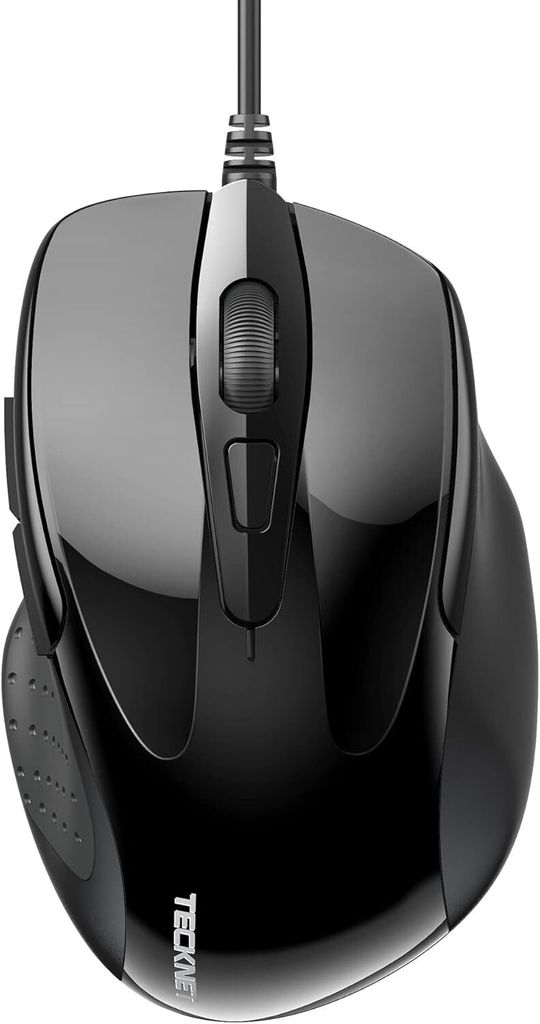 mit Kabel, Computermaus mit 6 Tasten, 6400 DPI, Ergonomisches Optical Business Kabelgebundene Maus für PC, Laptop, USB-Kabel 150 cm