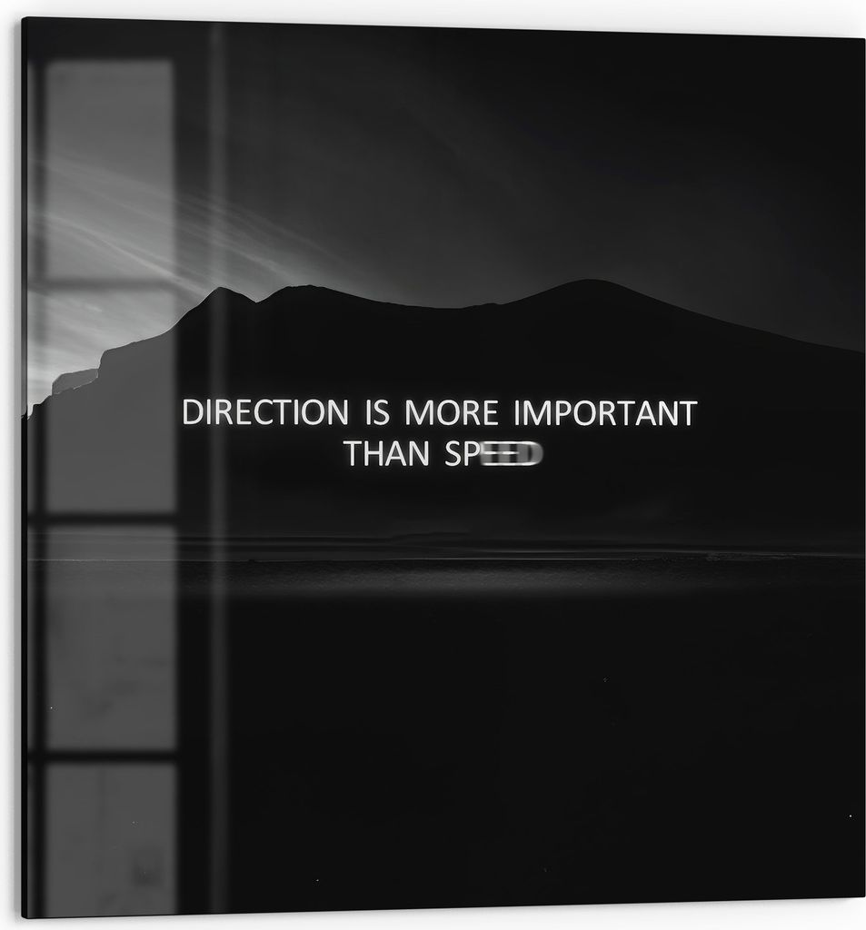 DEQORI Küchenrückwand Glas 60x60 cm 'Gipfel der Besonnenheit' Spritzschutz Bad Rückwand Küche