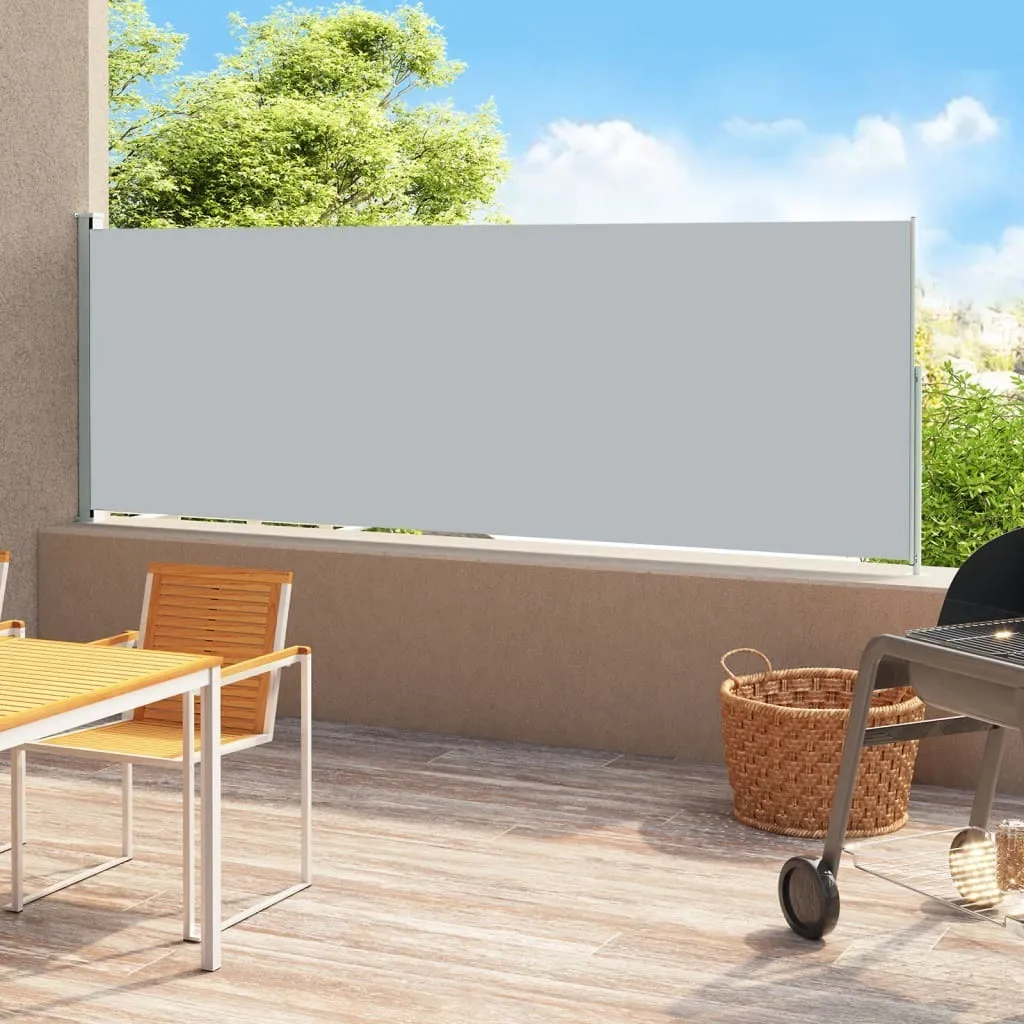 Tenda Laterale Luxury 180x500 cm Grigio - Living Store Collection