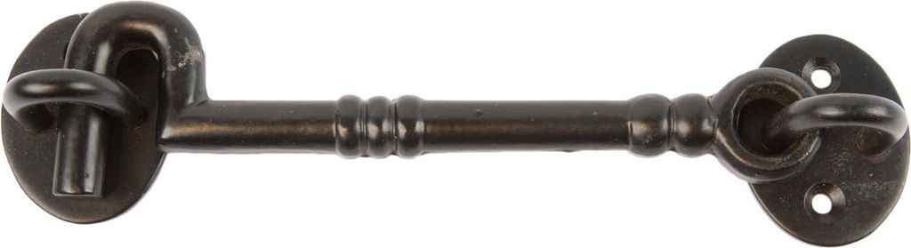Aufwändiger Kabinenund augenguss Eisen-Schuppen-Tür-Gate W45mm schwarz