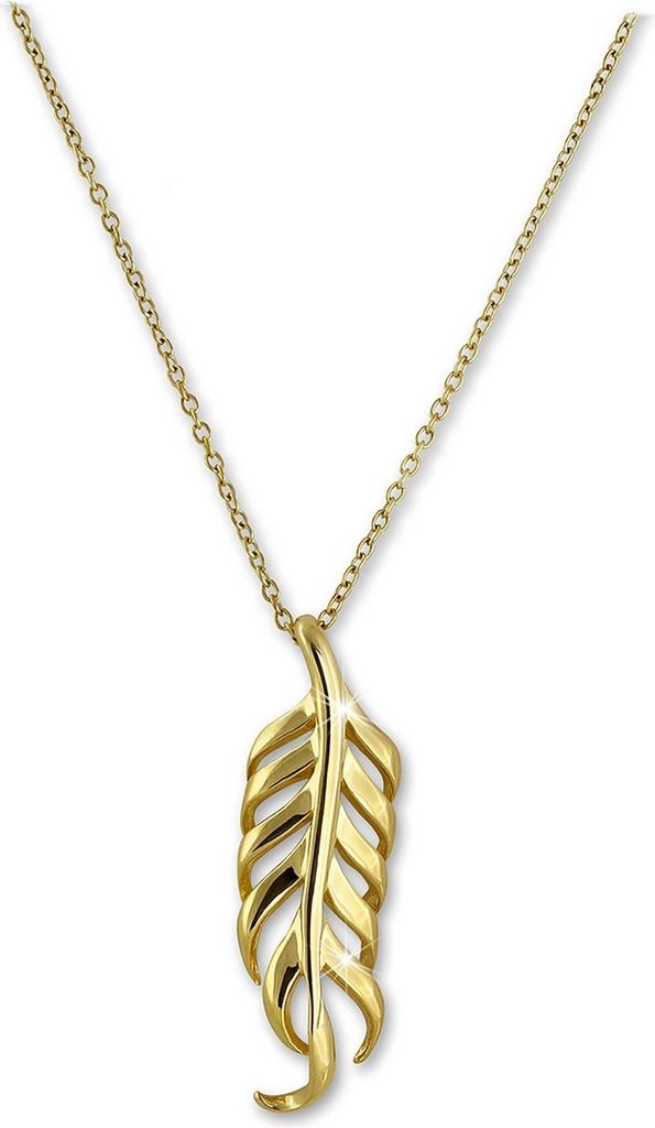 SilberDream Halskette 47cm 925 Silber vergoldet Schmuck Produktbild 
