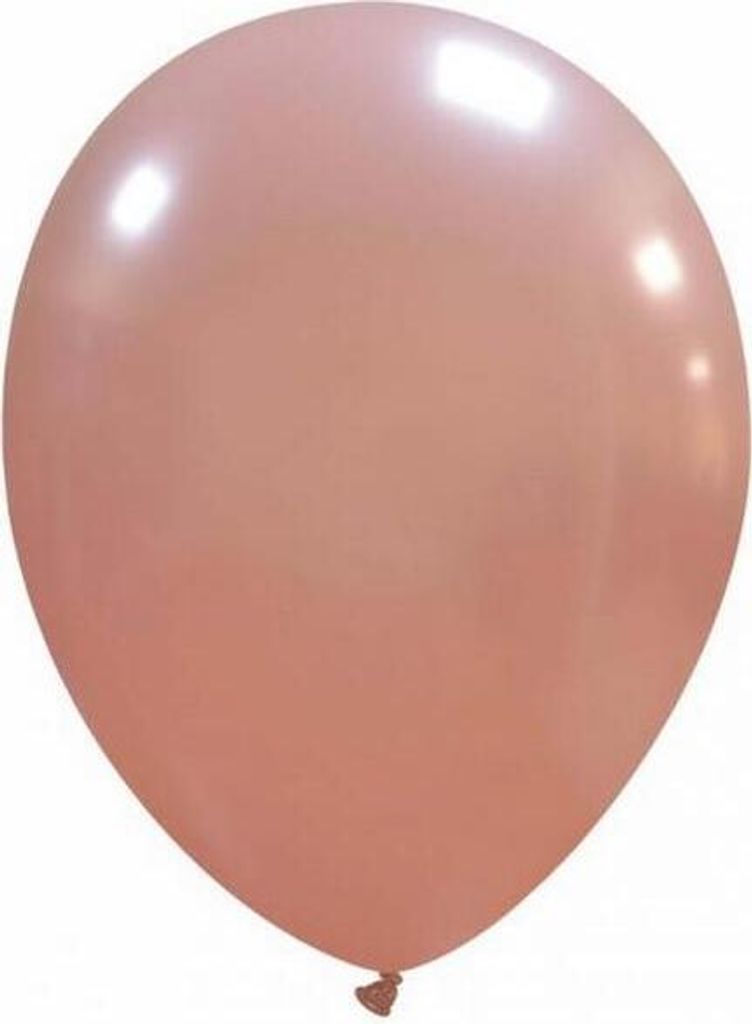 Unifarben - Ballons, Latex 100er-Pack SG30875 (Einheitsgröße) (Roségold)