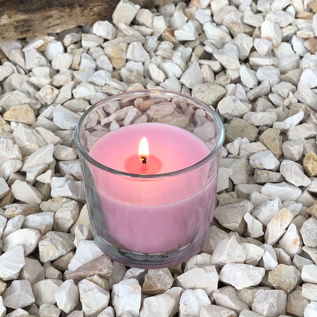 Duft-Kerzenglas 65/70 mm Set 6 Stk. English Rose