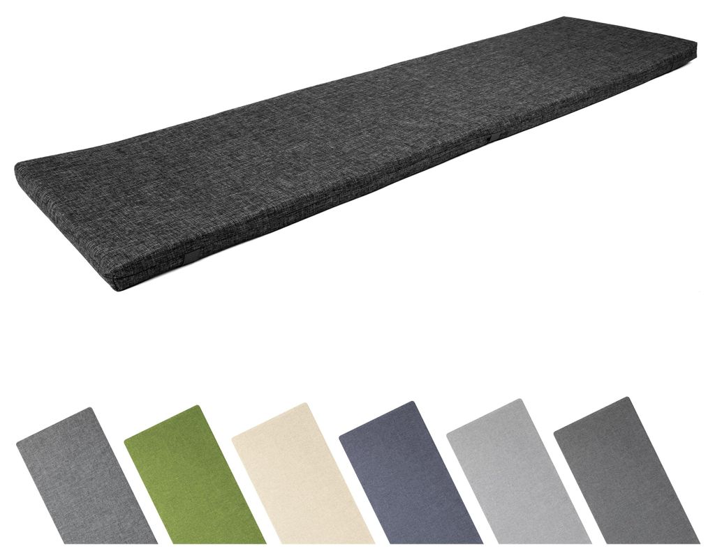 Garronda Bankauflage 150x40 cm ca. 4 cm dick Sitzkissen Outdoor für Gartenbank und Hollywoodschaukel Polster Auflage für Sitzbank wasserabweisend...