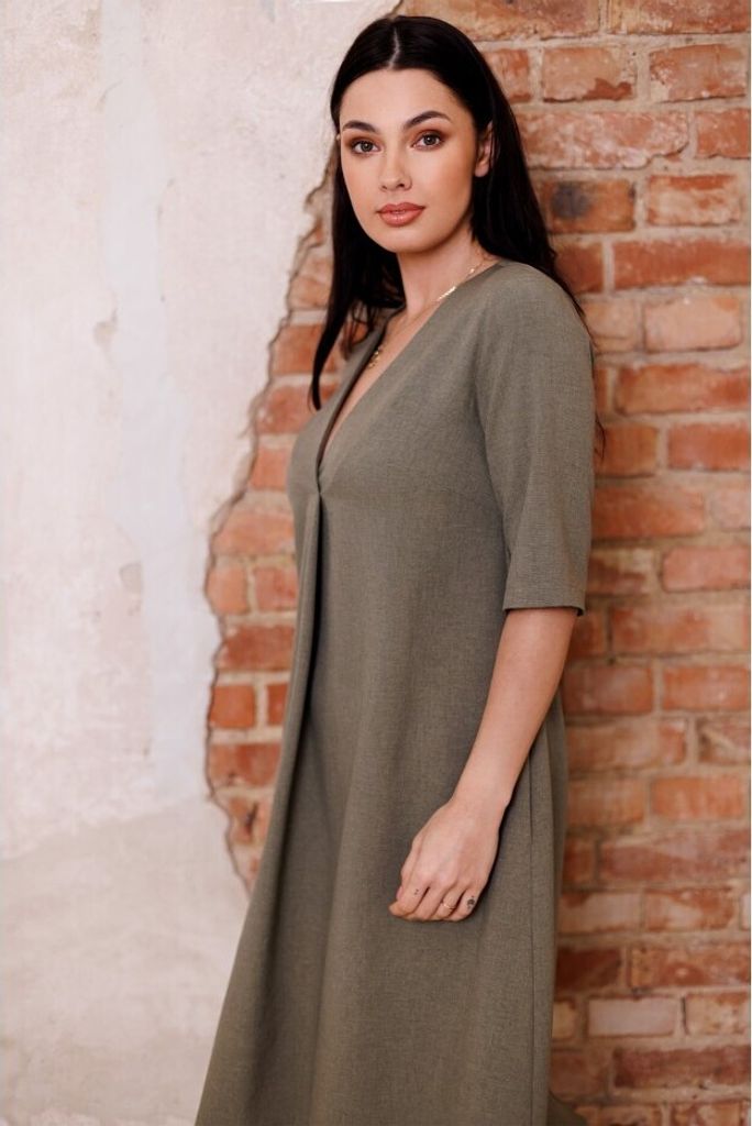 BeWear Durchbrochenes Damenkleid Salelis B280 olive M
