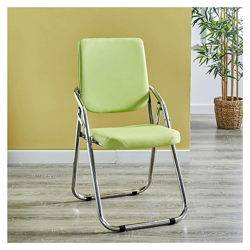 Metall Klappstuhl, stabiler Stuhl für Büro, Computer, Home Office und Camping, platzsparend für Haus, Büro, Esszimmer und Empfang