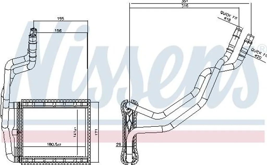 Réparer Fuite Chauffage Ford Fiesta B-Max - NISSENS 707211 OE 1752009 Qualité